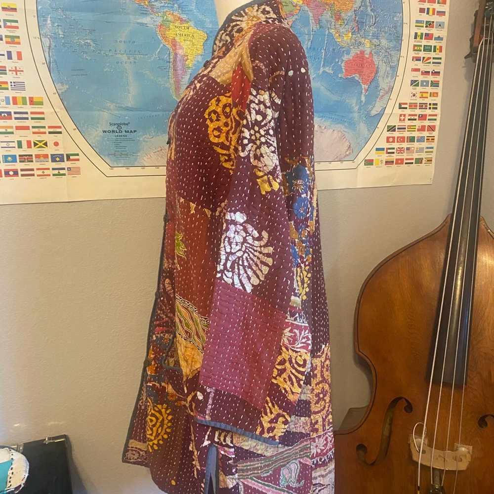 Patchwork Women's Jacket - Multicolor - image 3